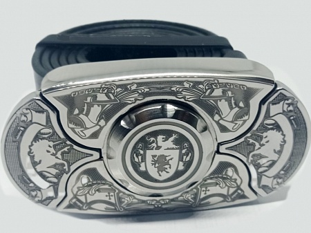 Buckle-knife belt &quot;KNIGHT&quot;, series Laser Stainless Steel