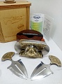 Buckle-knife belt &amp;quot;IZRAEL&amp;quot;, series Laser Brass