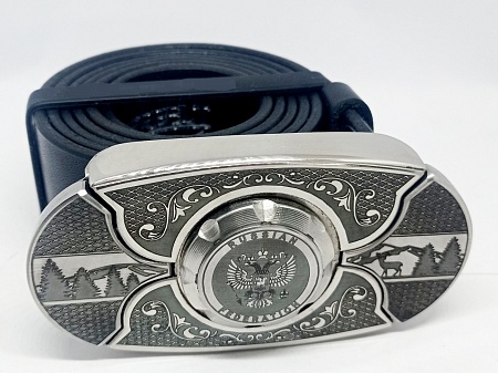 Buckle-knife belt &quot;Russia&quot;, series Laser Stainless Steel