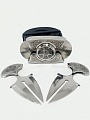 Buckle-knife belt &amp;quot;Orthodoxy&amp;quot;, series Laser Stainless Steel