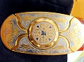 Buckle-knife belt &amp;quot;PATTERN-3&amp;quot;, series GOLD / Zlatoust