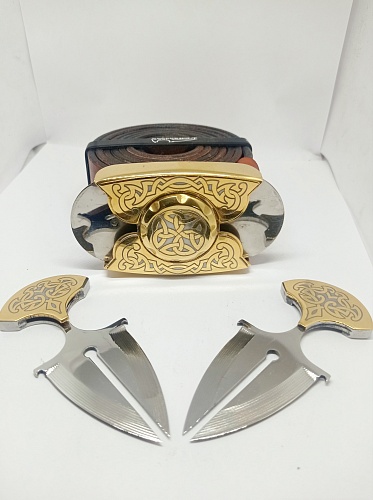 Buckle-knife belt &amp;quot;PATTERN-4&amp;quot;, series GOLD / Zlatoust