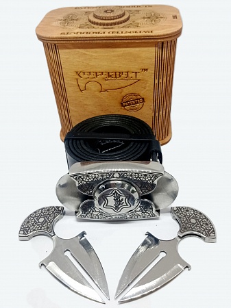 Buckle-knife belt &quot;Israel&quot;, series Laser Stainless Steel