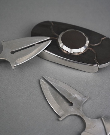 Buckle-knife belt "Black", series Laser Stainless Steel