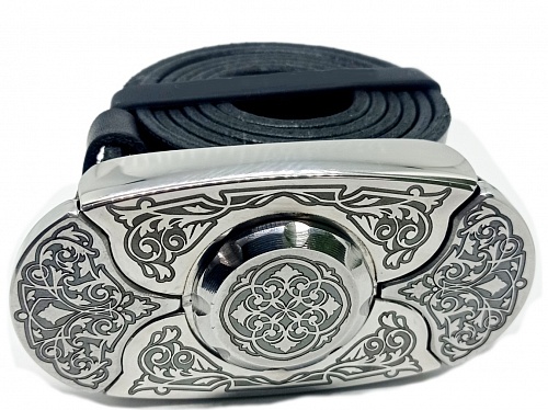 Buckle-knife belt &amp;quot;PATTERN-2&amp;quot;, series Laser Stainless Steel