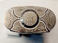 Buckle-knife belt &amp;quot;PATTERN-3&amp;quot;, series Laser Stainless Steel